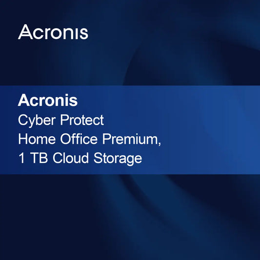 Acronis Cyber Protect Home Office Premium, Penyimpanan Cloud 1 TB
