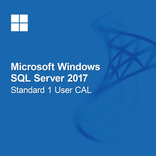 Microsoft SQL Server 2017 Standard, 1 uporabniška licenca CAL